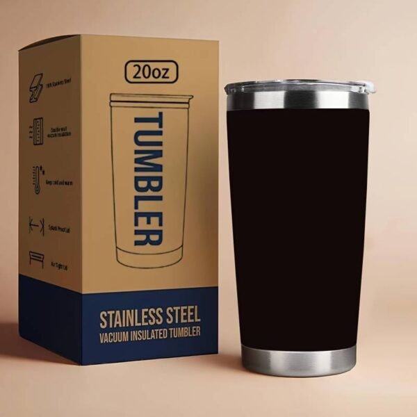 Maži termo puodeliai (600 ml) - Juoda