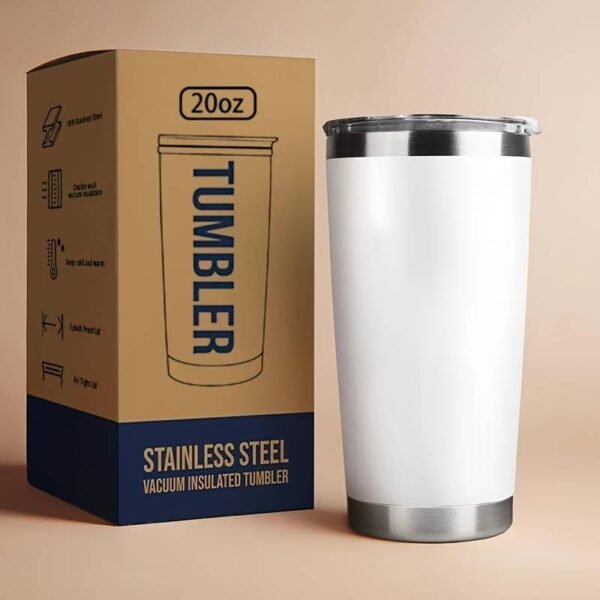 Maži termo puodeliai (600 ml) - Balta