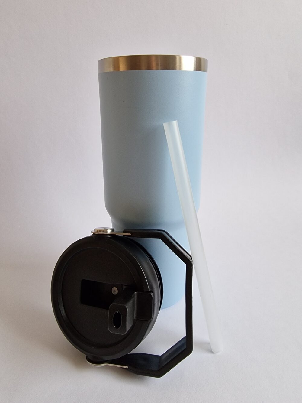 MELSVOS spalvos 900 ml termo gertuvė su atlenkiamu šiaudeliu - Image 3